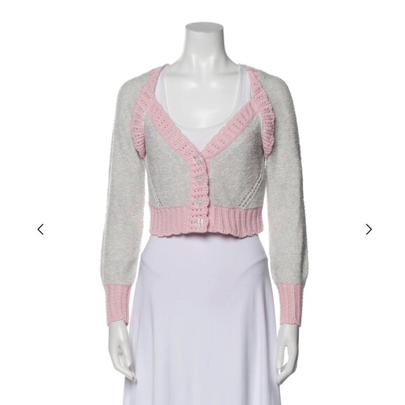 LoveShackFancy Geneve Crop Cardigan - Picture 3 of 4